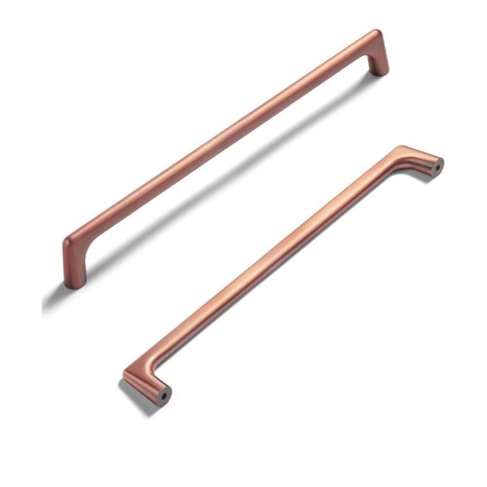 Brushed Copper Zinc Alloy Cabinet Handles 7.6in Center Hole 6Pk Primitive Boho